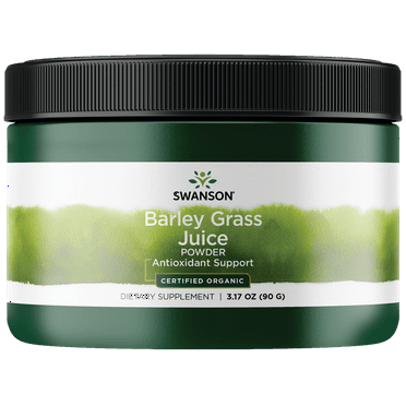 Swanson Barley Grass Juice Powder - Certified Organic 3.17 oz Powder
