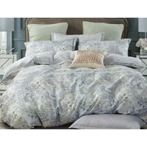 Swanson Beddings 3 Pcs 100% Cotton Duvet Cover and Two Shams Queen Grey (Comforter is NOT included)