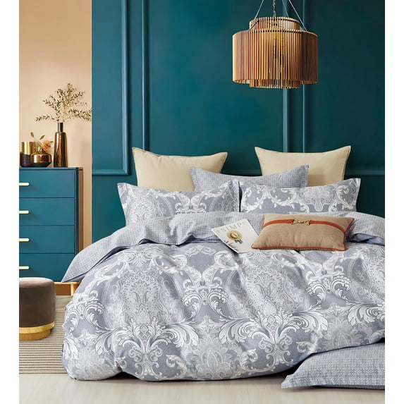 Swanson Beddings Elegant Paisley 3-Piece Luxury Bedding Set, Queen