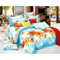 thumbnail image 1 of Swanson Beddings Sunny Blue Daisy 3-Piece 100% Cotton Bedding Set: Duvet Cover and Two Pillowcases (King), 1 of 3