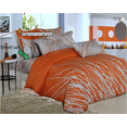 thumbnail image 1 of Swanson Beddings Tree Branches 100% Cotton Sheet Set : Fitted Sheet, Flat Sheet and Two Matching Pillowcases (Light Grey-Orange, Queen), 1 of 2