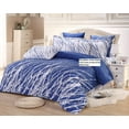 thumbnail image 1 of Swanson Beddings Tree Branches 100% Cotton Sheet Set : Fitted Sheet, Flat Sheet and Two Matching Pillowcases (White-Blue, Full), 1 of 2