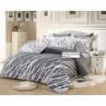 thumbnail image 1 of Swanson Beddings Tree Branches 100% Cotton Sheet Set : Fitted Sheet, Flat Sheet and Two Matching Pillowcases (White-Grey, King), 1 of 2