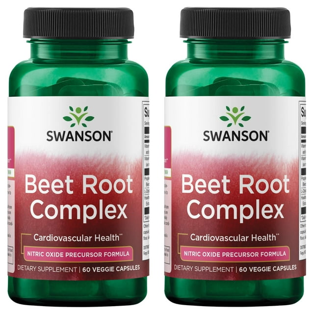 Swanson Beet Root Complex Nitric Oxide Precursor Formula 60 Veg Caps