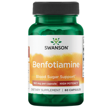 Swanson Benfotiamine - High Potency 160 mg 60 Capsules