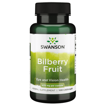 Swanson Bilberry Fruit 470 mg 100 Capsules