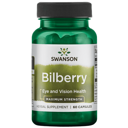 Swanson Bilberry - Maximum Strength 250 mg 60 Capsules