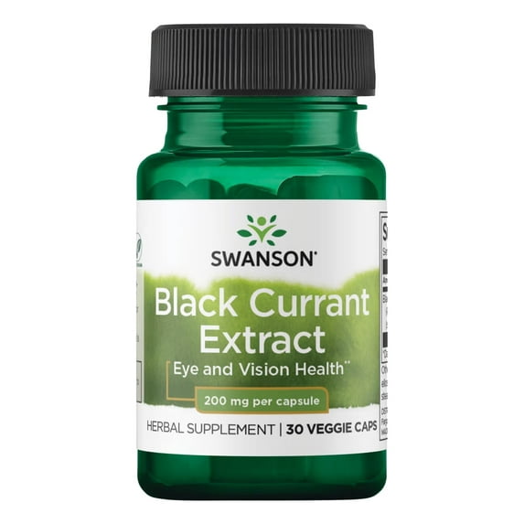Swanson Black Currant Extract 200 mg 30 Veggie Capsules