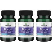 Swanson Boron from Albion - Boroganic Glycine Supplement Supporting Joint Health & Bone Health - High Absorption Formula May Support Overall Balance - 60 Capsules, 6mg Each 3 Pack