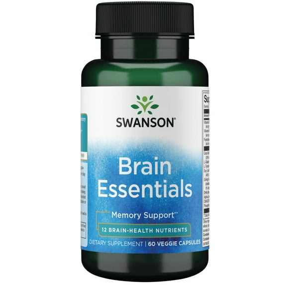 Swanson Brain Essentials 60 Veg Capsules