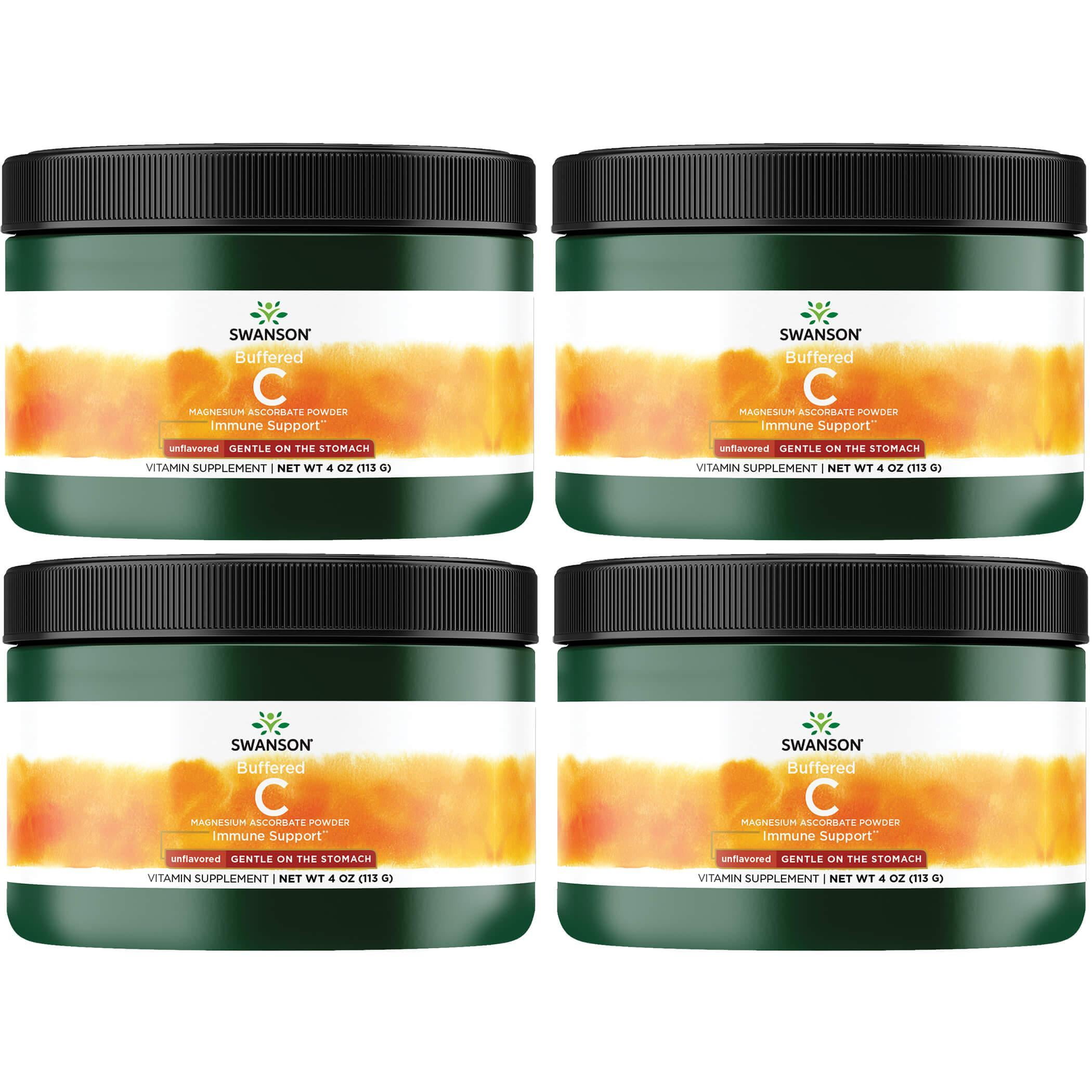 Swanson Buffered C Magnesium Ascorbate Powder - Unflavored 4 oz Pwdr 4 ...