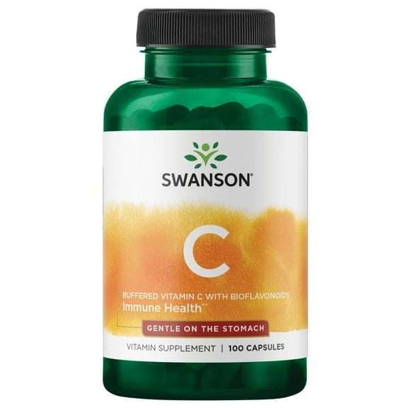Swanson Buffered Vitamin C with Bioflavonoids 500 mg 100 Capsules