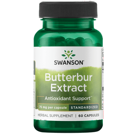 Swanson Butterbur Extract 75 mg 60 Capsules