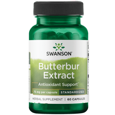 Swanson Butterbur Extract 75 mg 60 Capsules
