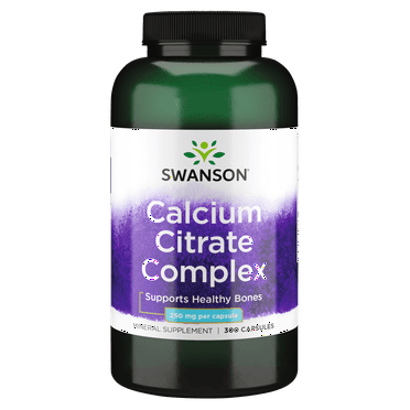 Swanson Calcium Citrate Complex 250 mg 300 Capsules