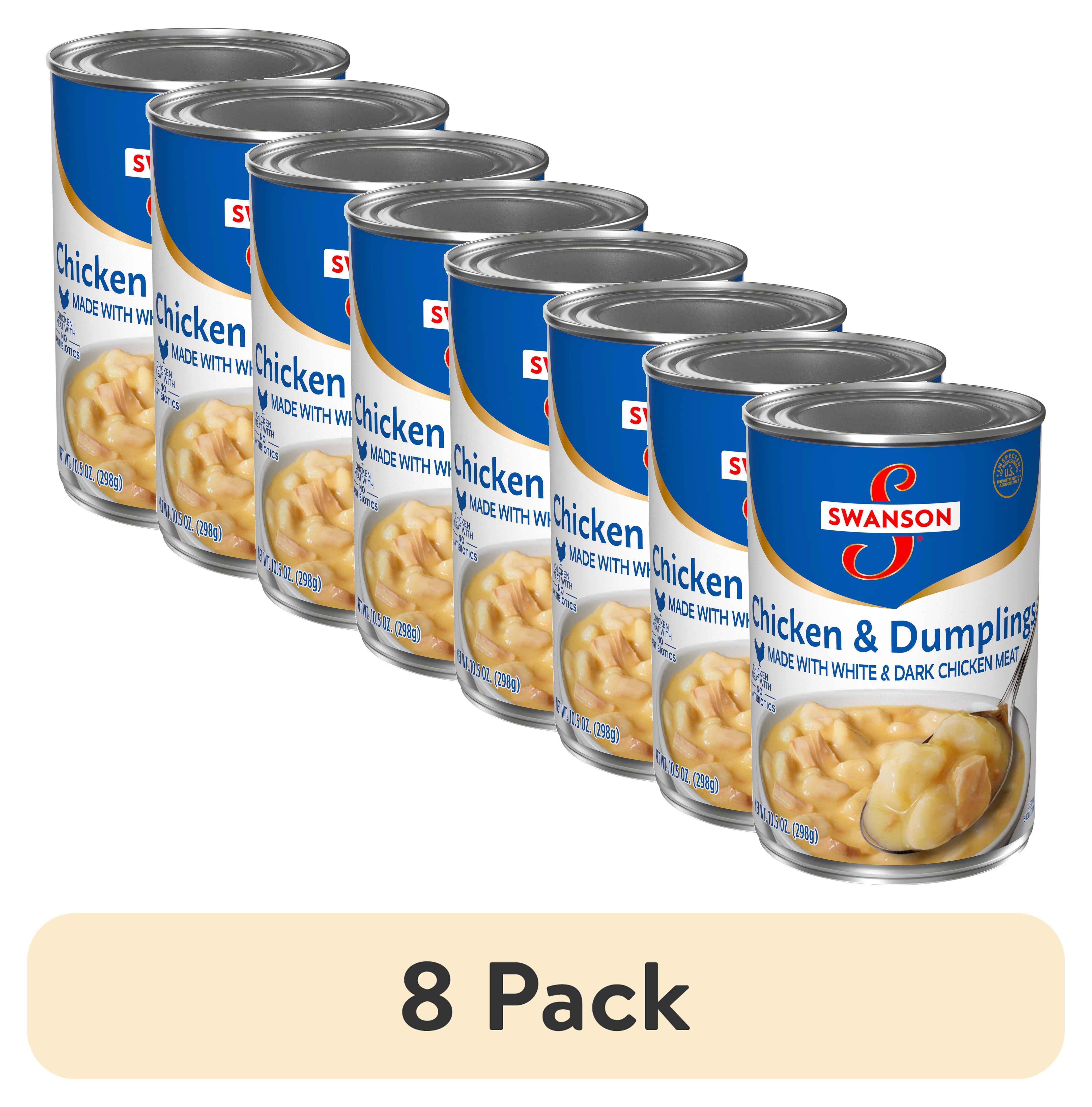 (8 pack) Swanson Canned Chicken and Dumplings with White and Dark