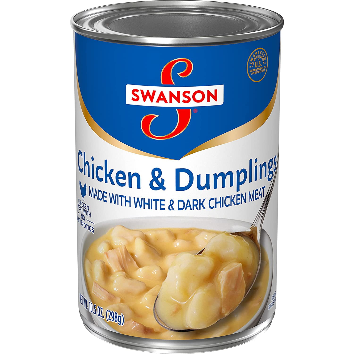 Swanson Canned Chicken and Dumplings with White and Dark Chicken Meat