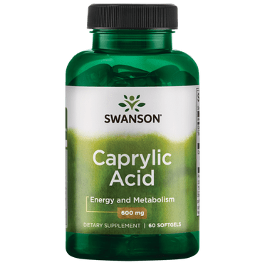 Swanson Caprylic Acid 600 mg 60 Softgels