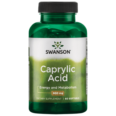Swanson Caprylic Acid 600 mg 60 Softgels