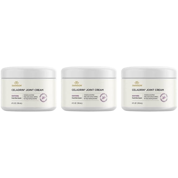 Swanson Celadrin Joint Cream 4 fl Ounce (118 ml) Cream (3 Pack)