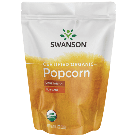 Swanson Certified Organic Popcorn 1 lb 8 Ounce (680 g) Pkg