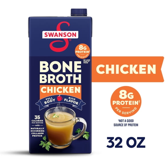 Swanson Chicken Bone Broth, 32 oz Carton