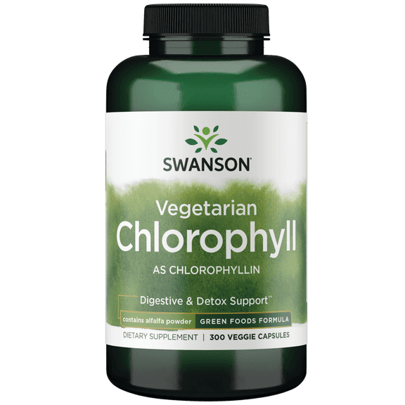 Swanson Chlorophyll 60 mg 300 Veggie Capsules