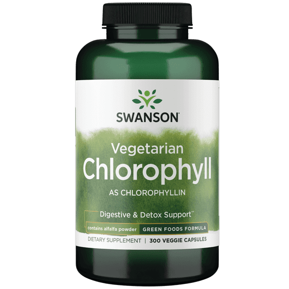 Swanson Chlorophyll 60 mg 300 Veggie Capsules