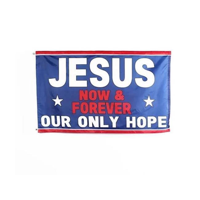 Swanson Christian Products 3' x 5' Polyester Jesus Our Only Hope Outdoor Flag