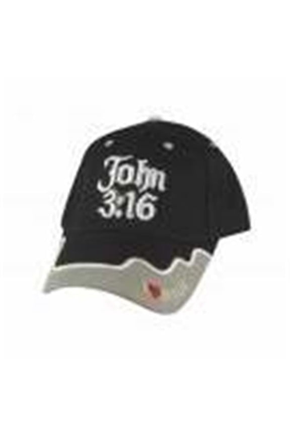 Swanson Christian Supply 111788 Cap - John 3-16 - Black