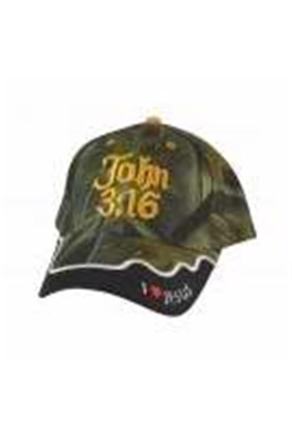 Swanson Christian Supply 111790 Cap - John 3-16 - Camo