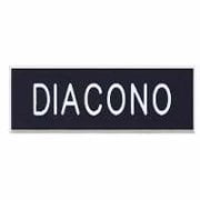 Swanson Christian Supply 114846 Span Badge Deacon Pin Back Black