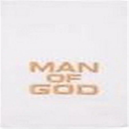 Swanson Christian Supply 136382 Man of God Pastor Towel, White with Gold Lettering