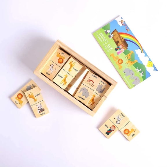 Game Dominos Wood Noah's Ark, (Hardcover)