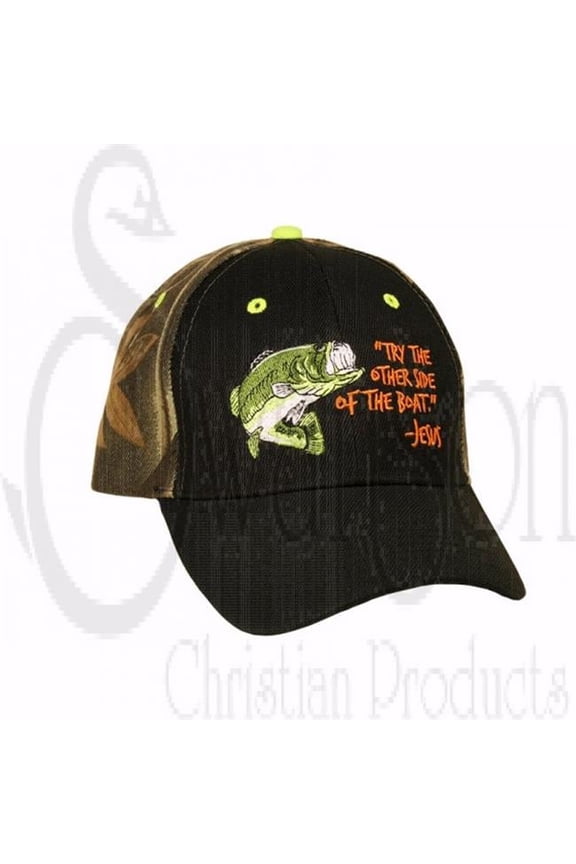 Christian Supply 196361 Fisher of Mens Cap -Black & Camo