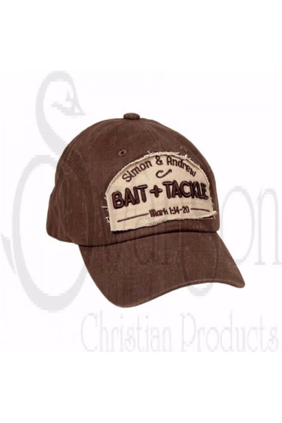 Swanson Christian Supply 196364 Bait & Tackle, Coffee & Khaki Cap