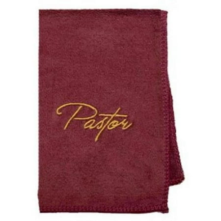 Swanson Christian Supply 214345 Microfiber Pastor Towel, Burgundy