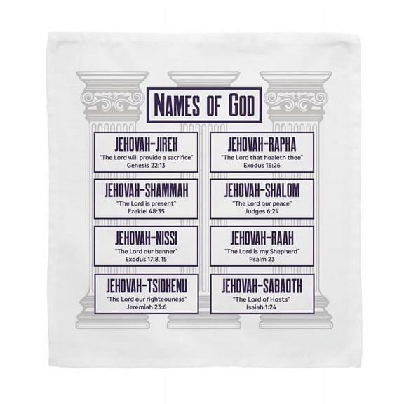 Swanson Christian Supply 264704 8 x 8 Prayers in My Pocket Cloth - Names of God - Pack of 6