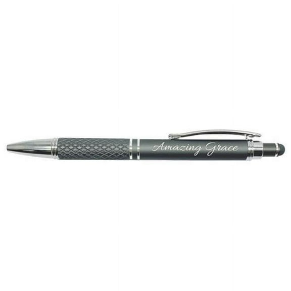 Swanson Christian Supply 400471 Amazing Grace Diamond Touch Gift Pen, Gray