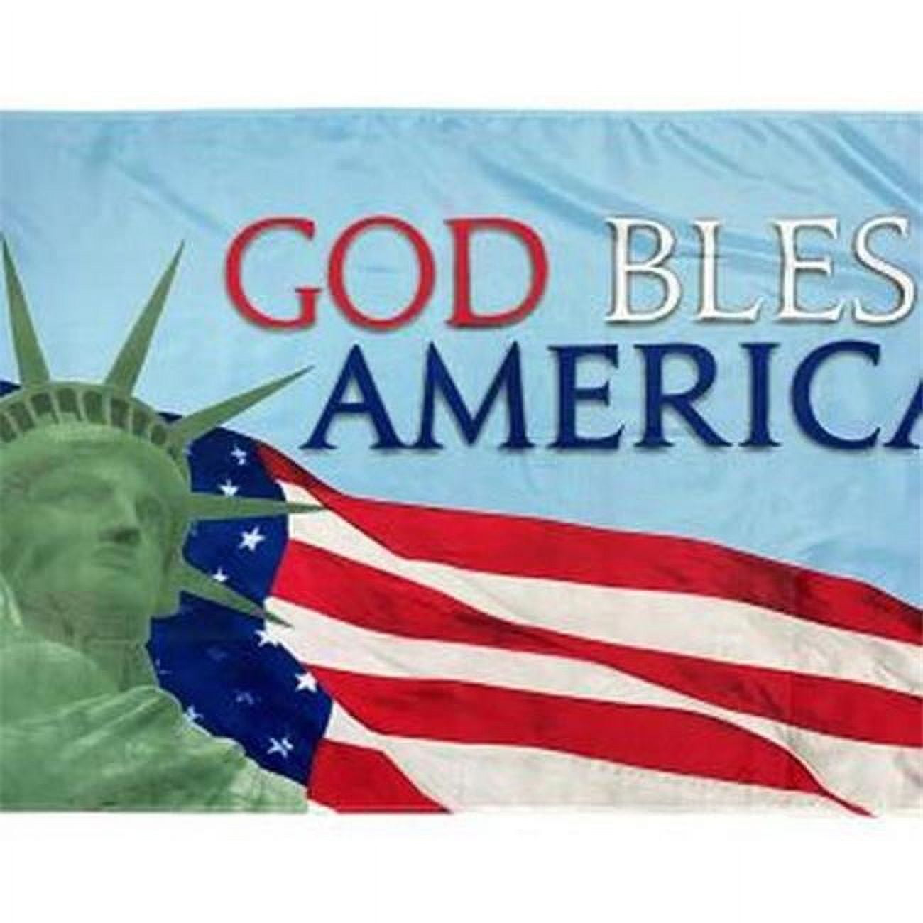 Swanson Christian Supply 40048X 3 x 5 ft. God Bless America Flag