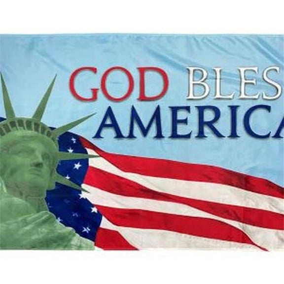 Swanson Christian Supply 40048X 3 x 5 ft. God Bless America Flag