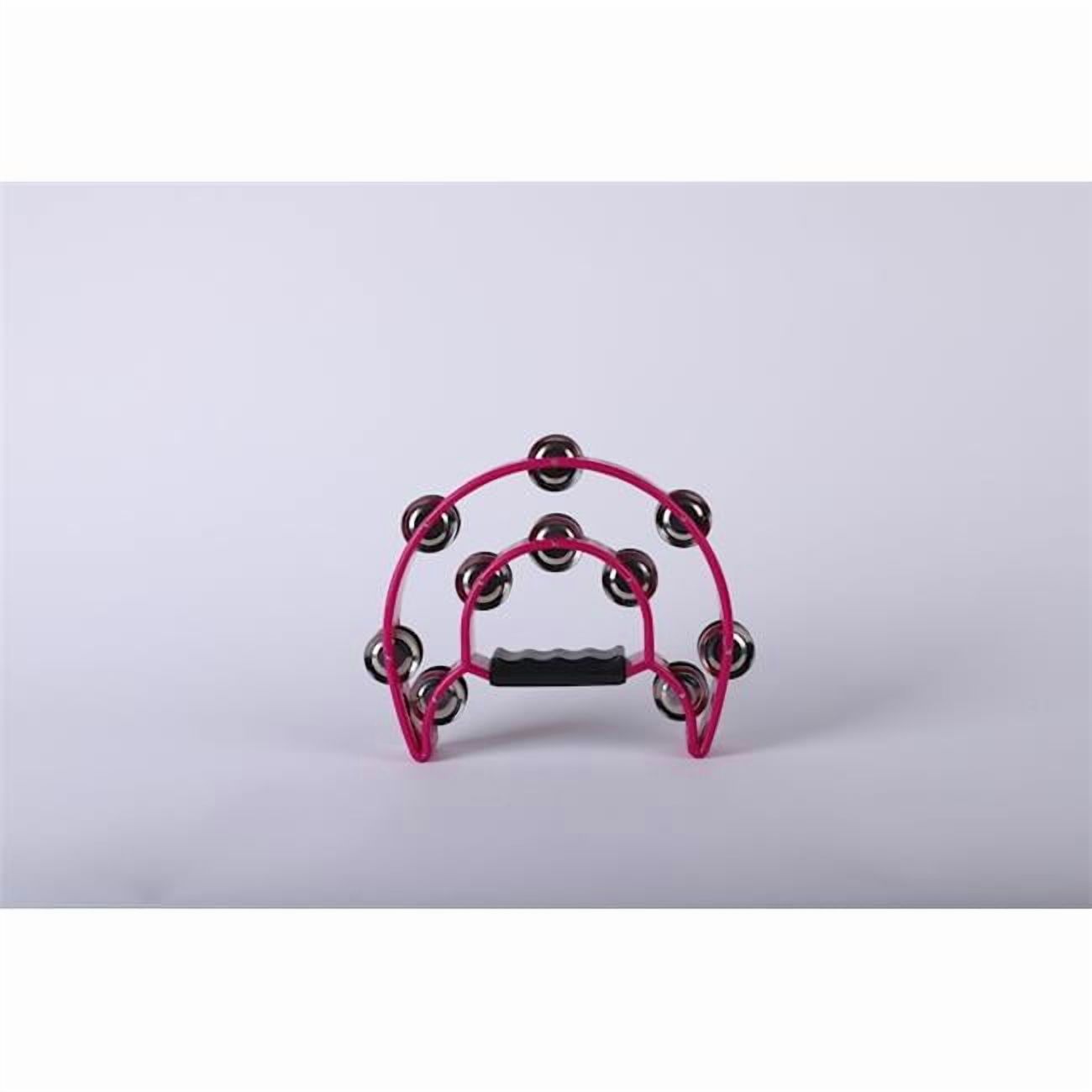 Swanson Christian Supply 408198 Tambourine Double Moon with Double Cymbals Instrument, Magenta