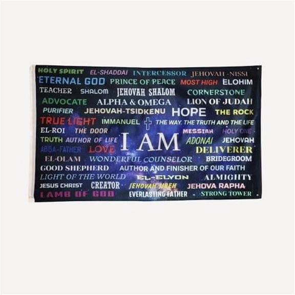 Swanson Christian Supply 479489 I Am Flag - 5 x 3 ft.