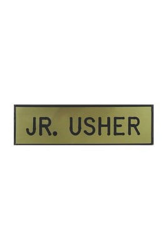 Swanson Christian Supply 59433 Badge Jr Usher Pin With Safety Catch Gold Formica