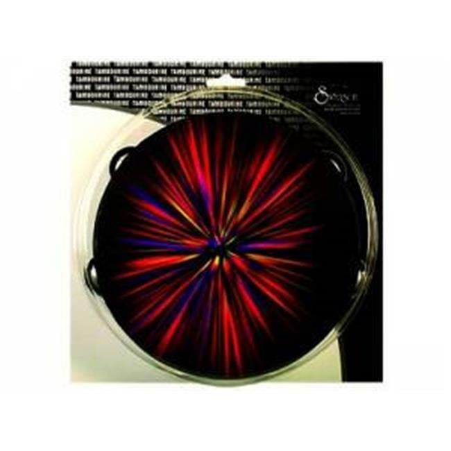 Swanson Christian Supply 77192 8 in. Tambourine-Starburst-Red 6 Pairs of Cymbals Instrument