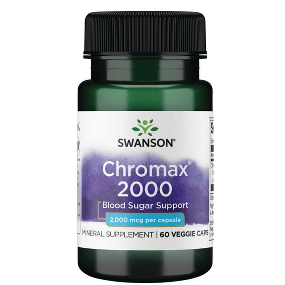 Swanson Chromax 2000 2,000 Mcg 60 Veggie Capsules