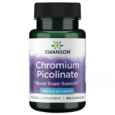 Swanson Chromium Picolinate 200 Mcg 100 Capsules