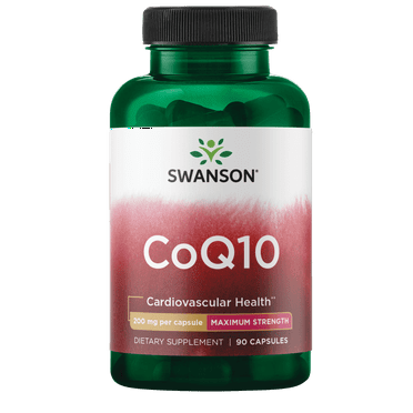 Swanson CoQ10 Capsules, 200 mg, 90 Count