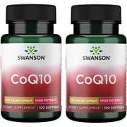 Swanson Coq10 - High Potency 100 mg 100 Sgels 2 Pack