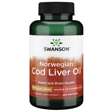 Swanson Cod Liver Oil 1250 Iu A/135 Iu D 250 Sgels